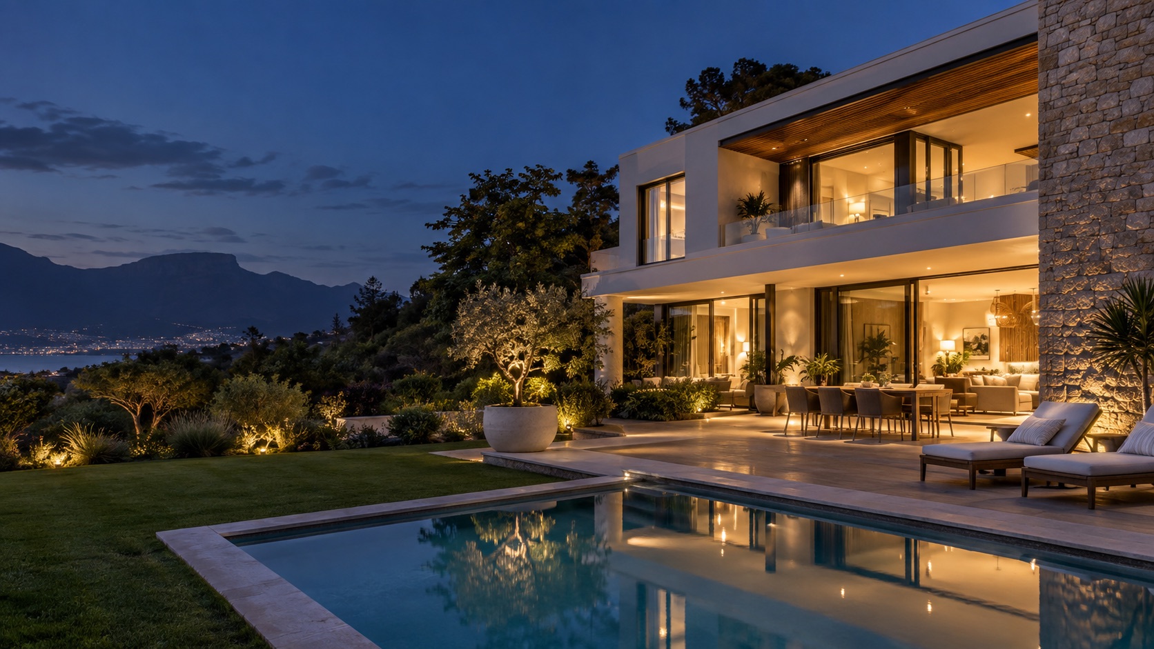 Design inspiration: a warm contemporary home at dusk