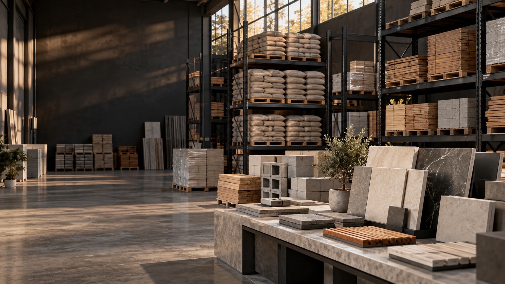 Building materials and selected finishes — illustrative inspiration